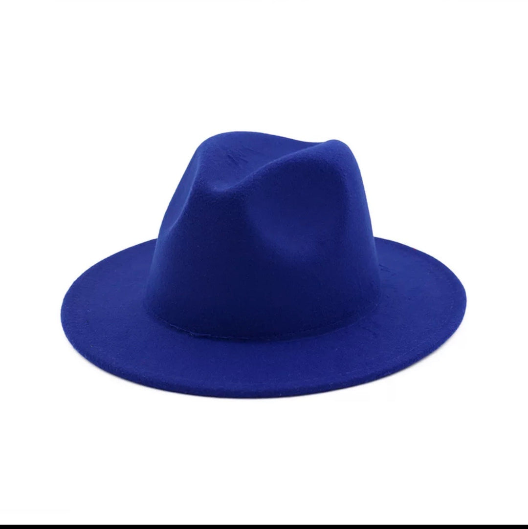 Nouveau Royal Blue Fedora Hat